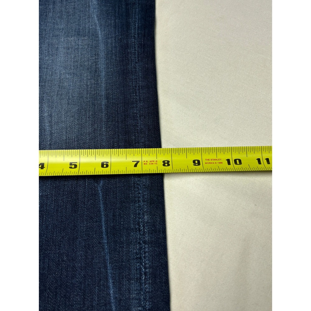 7 For All Mankind Slimmy Luxe Performance Mens Dark Wash Slim Fit Jeans  30X34 - Picture 13 of 14